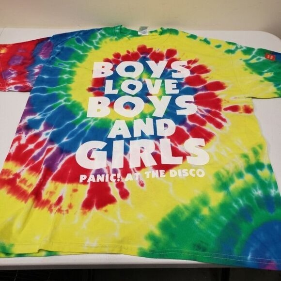 Panic at the Disco Mens Tie Dye Human Rights Campaign Tshirt Size XL - Picture 6 of 6